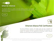 Tablet Screenshot of ethernetalliance.org